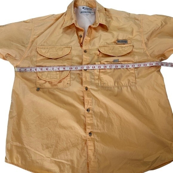 Columbia PFG Performance Fishing Gear Large Utility Shirt Short Sleeve - Picture 9 of 14